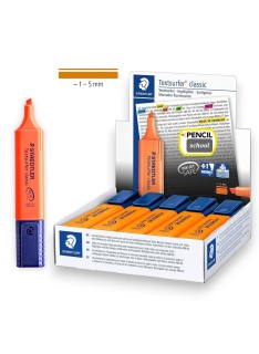 PAQUET DE 10 SURLIGNEURS FLUO TEXTSURFER CLASSIC STAEDTLER ORANGE - 1