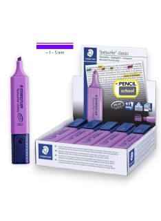 PAQUET DE 10 SURLIGNEURS FLUO TEXTSURFER CLASSIC STAEDTLER VIOLET - 1