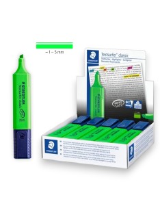 PAQUET DE 10 SURLIGNEURS FLUO TEXTSURFER CLASSIC STAEDTLER VERT - 1