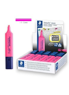 PAQUET DE 10 SURLIGNEURS FLUO TEXTSURFER CLASSIC STAEDTLER ROSE - 1