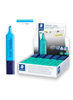 PAQUET DE 10 SURLIGNEURS FLUO TEXTSURFER CLASSIC STAEDTLER BLEU - 1