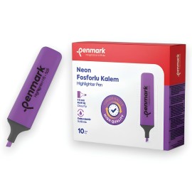 PAQUET DE 10 SURLIGNEURS PENMARK VIOLET - 1