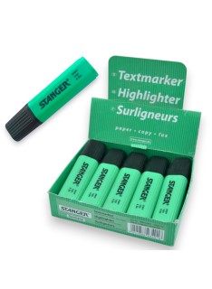 PAQUET DE 10 SURLIGNEURS STANGER TURQUOISE - 1