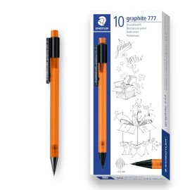 PAQUET DE 10 PORTES MINES GRAPHITE STAEDTLER 0.5 ORANGE - 1