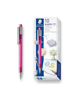 PAQUET DE 10 PORTES MINES GRAPHITE STAEDTLER 0.5 ROSE - 1