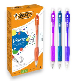 PAQUET DE 12 PORTES MINES VELOCITY BIC 0.5 ROUGE - 1