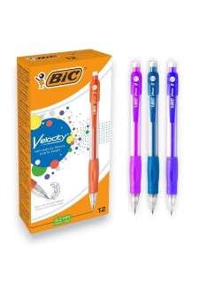 PAQUET DE 12 PORTES MINES VELOCITY BIC 0.5 ROUGE - 1