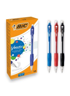 PAQUET DE 12 PORTES MINES VELOCITY BIC 0.5 BLEU - 1