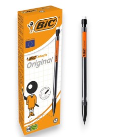 PAQUET DE 12 PORTES MINES BIC MATIC ORIGINAL 0.7 MM - 1