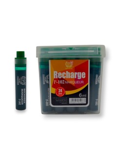 PAQUET DE 24 RECHARGES MARQUEUR TABLEAU CLEVER BLEU - 1