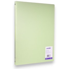 CLASSEUR A4 PP PURPLE SOUPLE PASTEL 20MM OFFICE PLAST VERT - 1