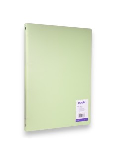 CLASSEUR A4 PP PURPLE SOUPLE PASTEL 20MM OFFICE PLAST VERT - 1