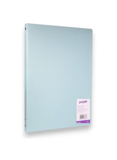 CLASSEUR A4 PP PURPLE SOUPLE PASTEL 20MM OFFICE PLAST BLEU - 1