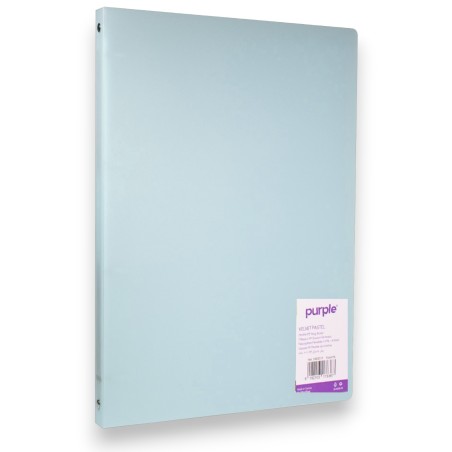 CLASSEUR A4 PP PURPLE SOUPLE PASTEL 20MM OFFICE PLAST BLEU - 1