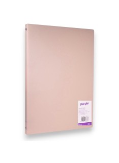 CLASSEUR A4 PP PURPLE SOUPLE PASTEL 20MM OFFICE PLAST ROSE - 1