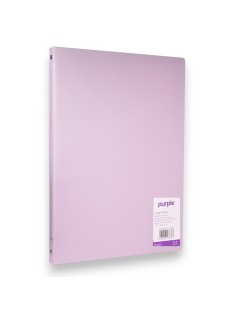 CLASSEUR A4 PP PURPLE SOUPLE PASTEL 20MM OFFICE PLAST VIOLET - 1
