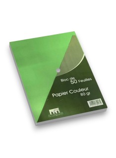 RAME PAPIER A4 COULEUR 80G PAQUET DE 50 FEUILLES RIBAT - 1