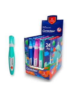 PAQUET DE 24 CORRECTEURS STYLO COULEUR 7ML VERTEX - 1