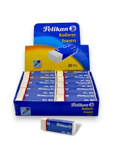 PAQUET DE 20 GOMMES BLANCHES AL20 PELIKAN - 1