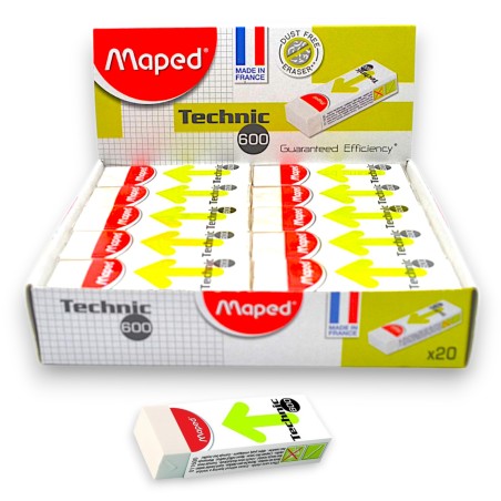 PAQUET DE 20 GOMMES TECHNIC MAPED - 1