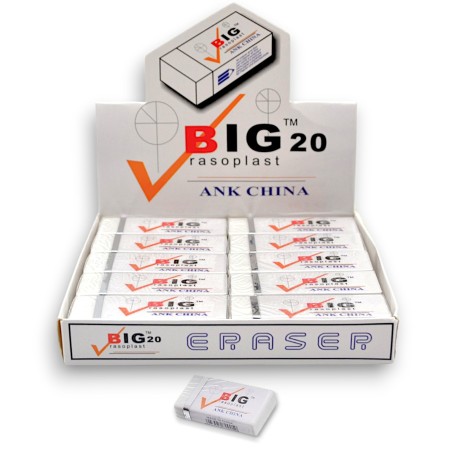 PAQUET DE 20 GOMMES BIG RASOPLAST - 1