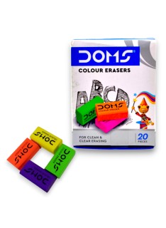 PAQUET DE 20 GOMMES MINI COLOREE DOMS - 1