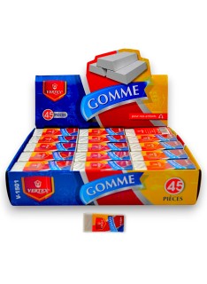 PAQUET DE 45 GOMMES BLANCHE VERTEX - 1