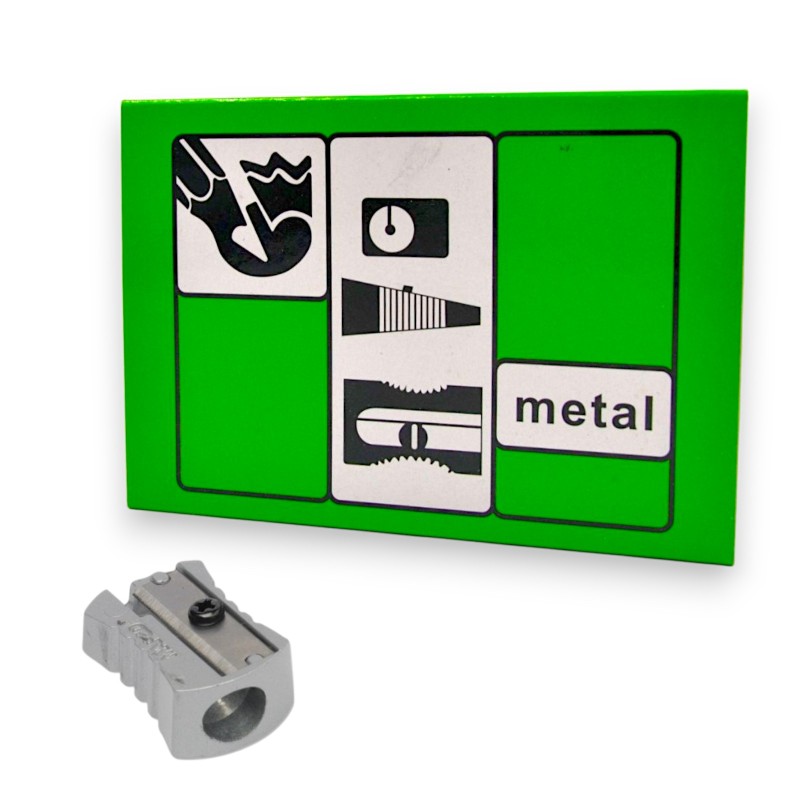 PAQUET DE 24 TAILLE CRAYON METAL SIMPLE - 1