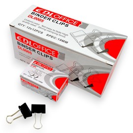PAQUET DE 12 BOITE DE 12 PINCE A CLIPS 19 MM DL0005 - 1
