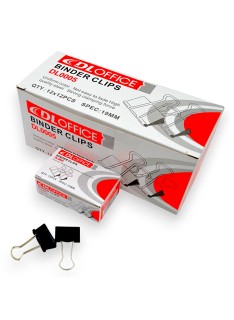 PAQUET DE 12 BOITE DE 12 PINCE A CLIPS 19 MM DL0005 - 1