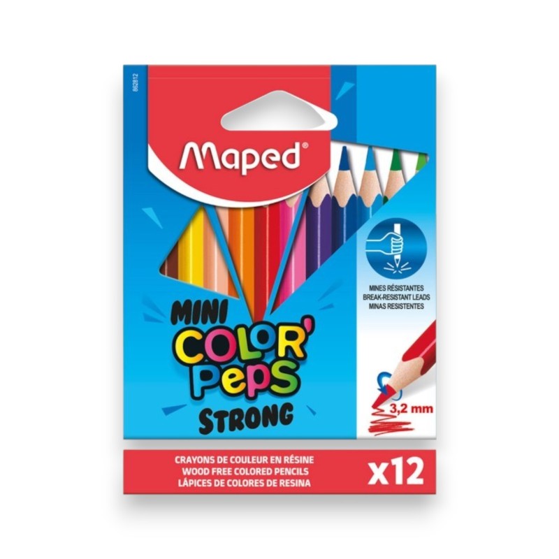 CRAYON COULEUR 12/9 STRONG MAPED 862812 - 1