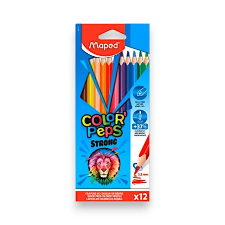CRAYON COULEUR 12/18 STRONG MAPED 862712 - 1