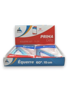 PAQUET DE 30 EQUERRE 15CM/60° PEGBORDABLE PRIMA GEO OFFICEPLAST - 1