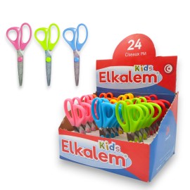 PAQUET DE 24 CISEAUX ECOLIER 12CM EL KALEM - 1