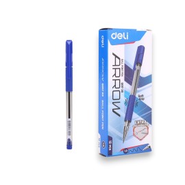 PAQUET DE 12 STYLO A BILLE SOFT GRIP DELI - 1