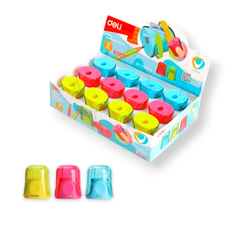 PAQUET DE 12 TAILLE CRAYON 1TROU DELI - 1