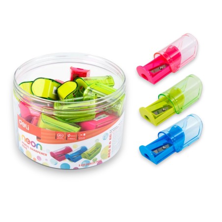 POT DE 24 TAILLE CRAYON 1TROU NEON DELI - 1