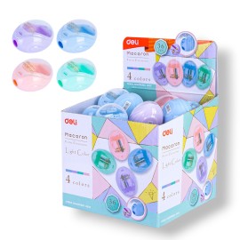 PAQUET DE 36 TAILLE CRAYON 1TROU MACARON DELI - 1