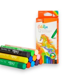 CRAYON PASTEL A HUILE DE 12 DELI - 1