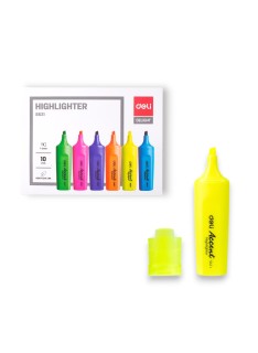 PAQUET DE 10 SURLIGNEUR JAUNE DELI - 1