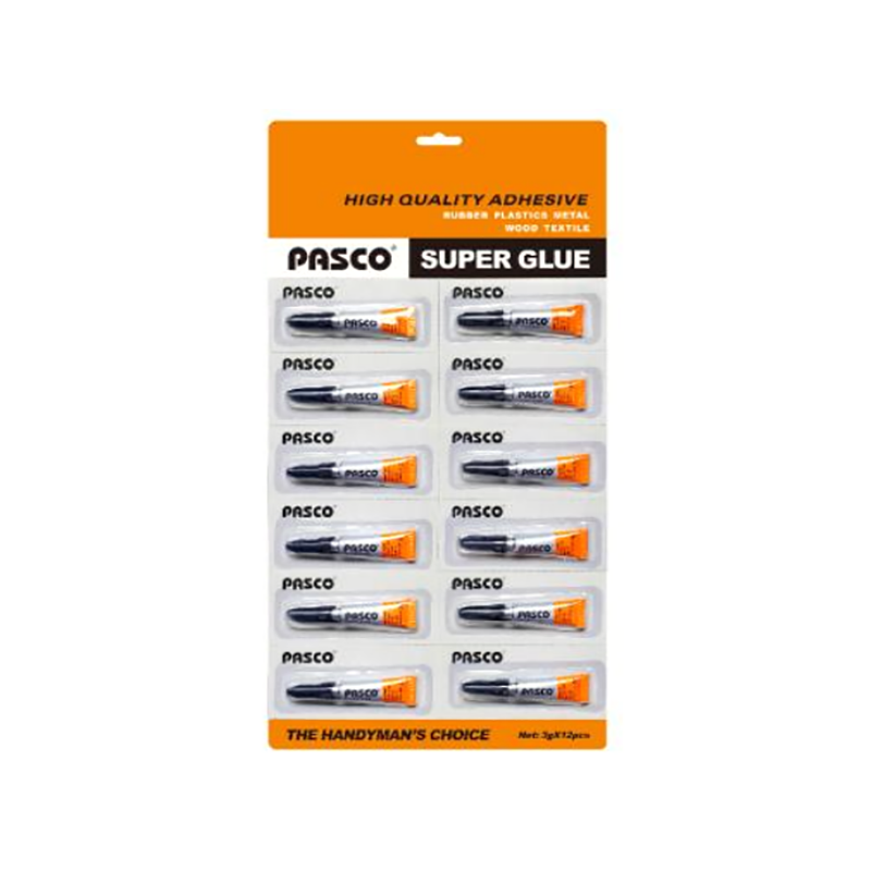 PAQUET DE 12 COLLES SUPER GLUE 3G PASCO - 1 PAQUET DE 12 COLLES SUPER GLUE 3G PASCO - 1