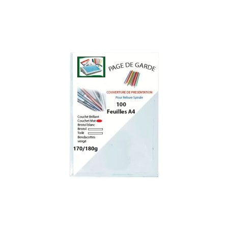 PAGE DE GARDE COUCHER MAT 170G A4 RIBAT - 1