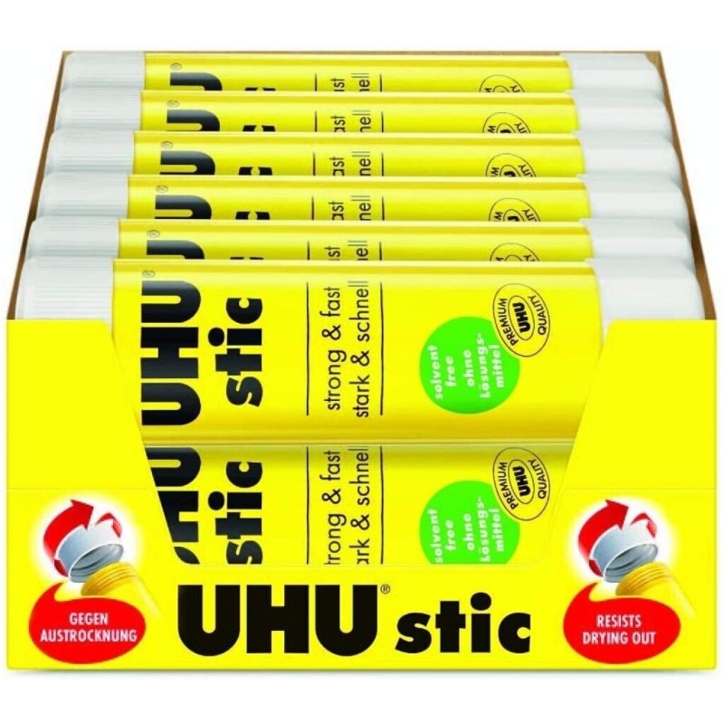 PAQUET DE 12 COLLES STICKS 40G UHU - 1