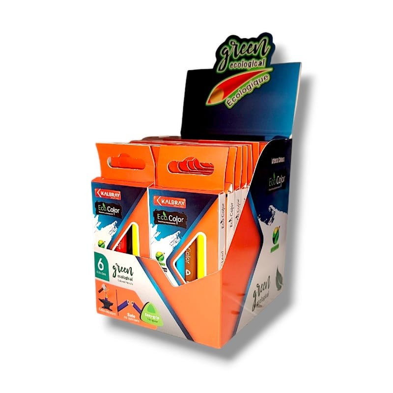 PAQUET DE 24 CRAYONS COULEUR 6/9 REF K-102 KALBRAY - 1 PAQUET DE 24 CRAYONS COULEUR 6/9 REF K-102 KALBRAY - 1