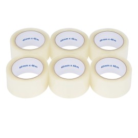 LOT DE 6 ROULEAUX SCOTCH 48*40M TRANSPARENT - 1