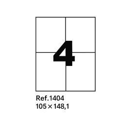 ETIQUETTE ADHESIVE A4  RIBAT - 1