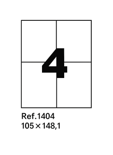 ETIQUETTE ADHESIVE A4  RIBAT - 1