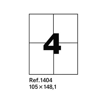 ETIQUETTE ADHESIVE A4  RIBAT - 1