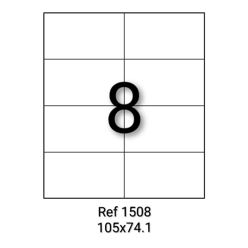 ETIQUETTE ADHESIVE A4 - PAQUET DE 100 FEUILLES - RIBAT - 1