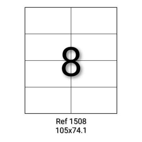 ETIQUETTE ADHESIVE A4 - PAQUET DE 100 FEUILLES - RIBAT - 1